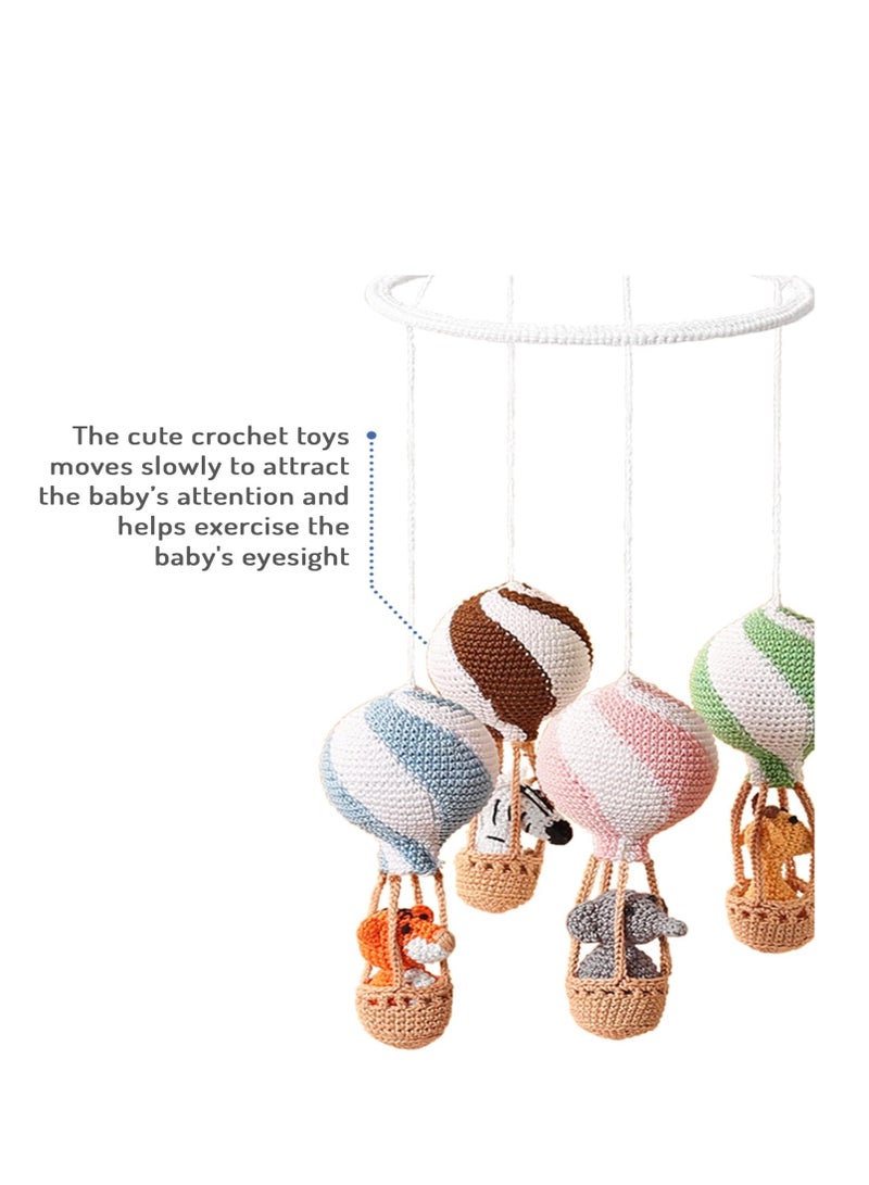 Bonfino Bonfino premium crochet lullaby cot mobile, moving toy for baby beds - Image 5
