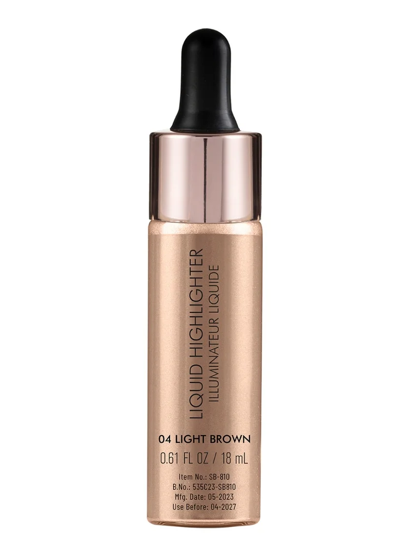سويس بيوتي مستحضر "سويس بيوتي" (Swiss Beauty) السائل "دروب آند جلو" (Drop & Glow) لإضاءة الوجه | هايلايتر سائل يمنح البشرة إشراقة ومظهراً ندياً | الدرجة: بني فاتح، 18 مل
