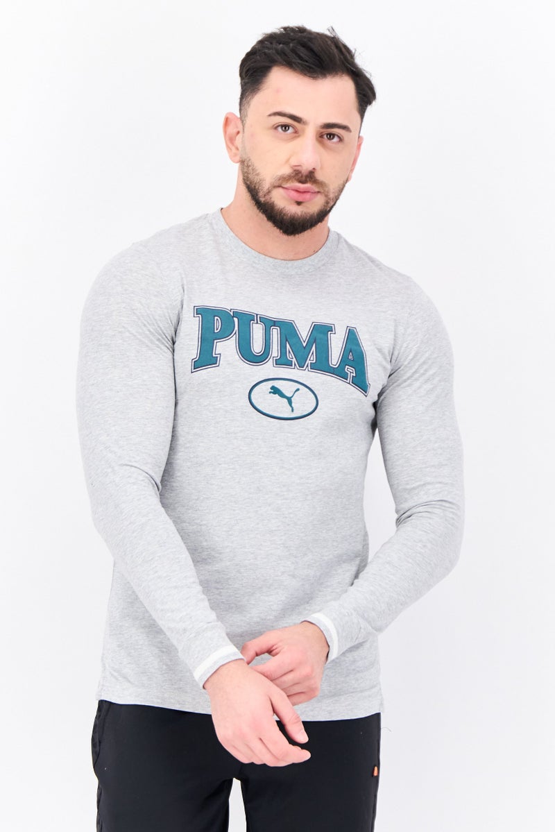 PUMA Men Sportswear Fit Long Sleeve Training T-Shirt, Grey - Image 1