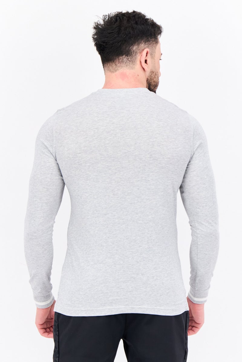PUMA Men Sportswear Fit Long Sleeve Training T-Shirt, Grey - Image 3