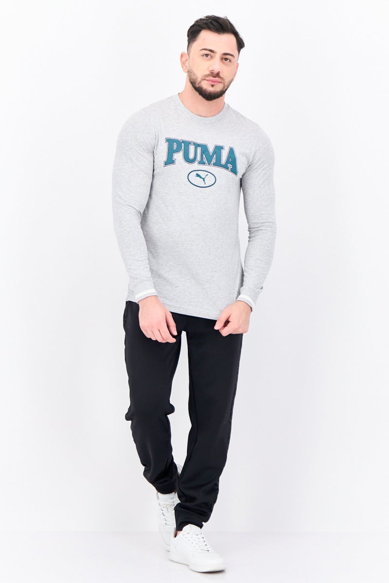 PUMA Men Sportswear Fit Long Sleeve Training T-Shirt, Grey - Image 4