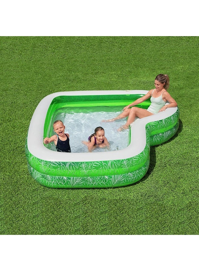 بست واي مسبح عائلي استوائي جنة 231x231x51 سم - Image 3