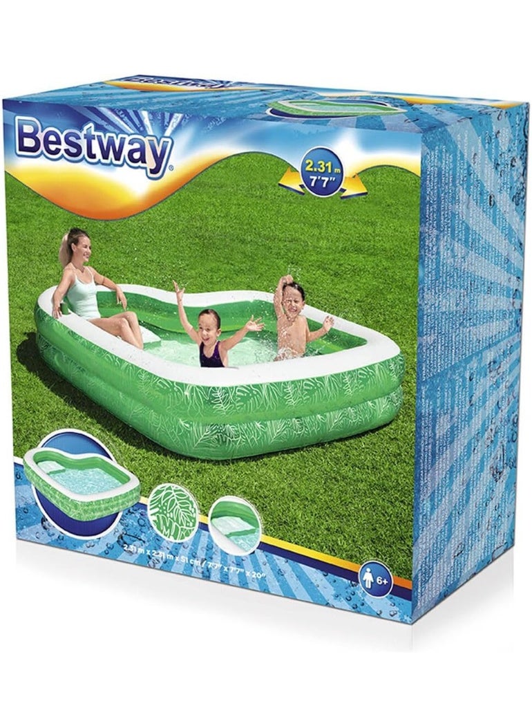 بست واي مسبح عائلي استوائي جنة 231x231x51 سم - Image 2