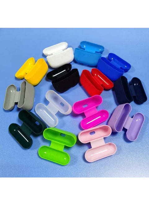 Suitable For Airpods 2/3/pro 4/5/6 Generation Silicone Case Protective Case Apple Bluetooth Headset Protective Case-Color:Airpods 3 (E)-Applicable Model:Transparent