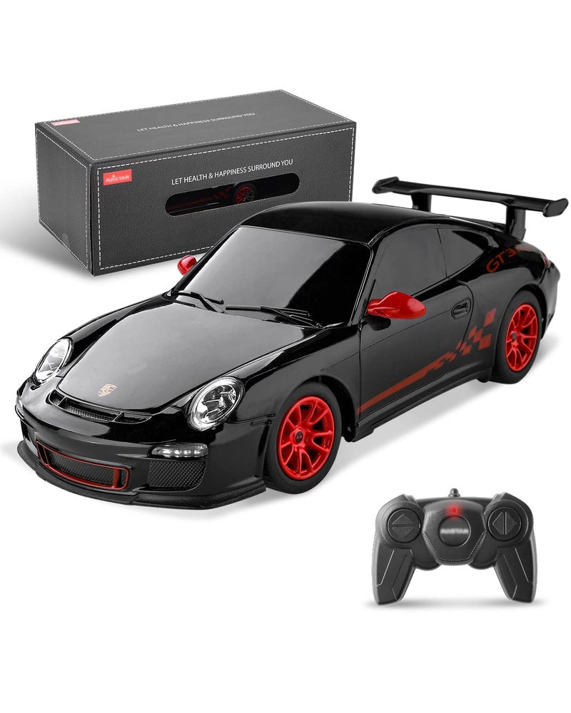 BEZGAR Porsche Remote Control Car Officially Licensed Porsche 911 GT3 RS Toy Car 124 Porsche RC Car Model Vehicle Gift for BoysGirlsTeens and Adults 39900 Black - Image 2