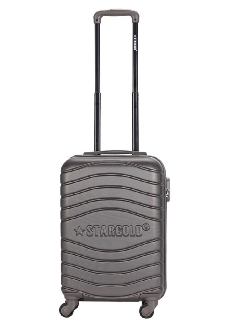 Stargold Single Hardside Spinner ABS Trolley Luggage With Number Lock 20 Inches  - Image 1