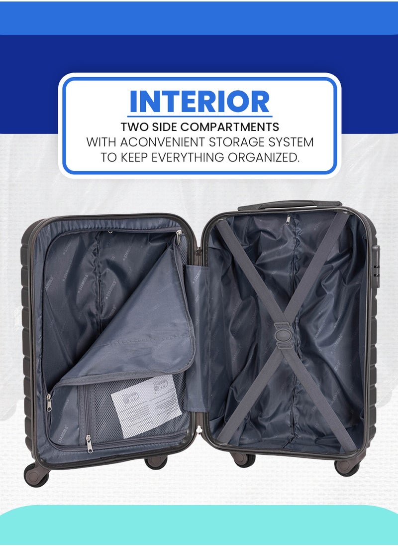 Stargold - Single Hardside Spinner ABS Trolley Luggage With Number Lock 20 Inches - Image 1