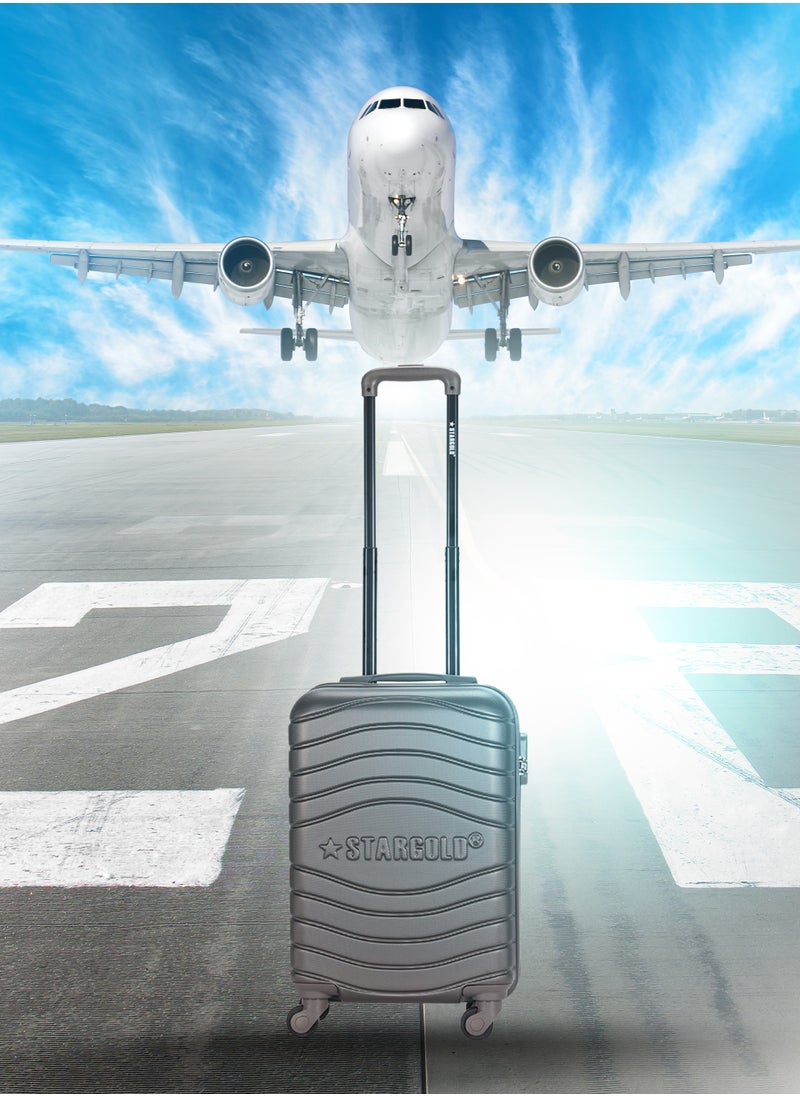 Stargold - Single Hardside Spinner ABS Trolley Luggage With Number Lock 20 Inches - Image 1
