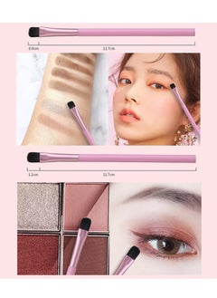 HY Eye Shade and Blend Makeup Brush 5 Count, For Eyeshadow and Lip brush, Makeup Tools for Shaping and Grooming Brows, Defined Makeup Look, Synthetic Bristles, Vegan and Cruelty-Free  - Image 3