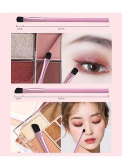 HY Eye Shade and Blend Makeup Brush 5 Count, For Eyeshadow and Lip brush, Makeup Tools for Shaping and Grooming Brows, Defined Makeup Look, Synthetic Bristles, Vegan and Cruelty-Free  - Image 2