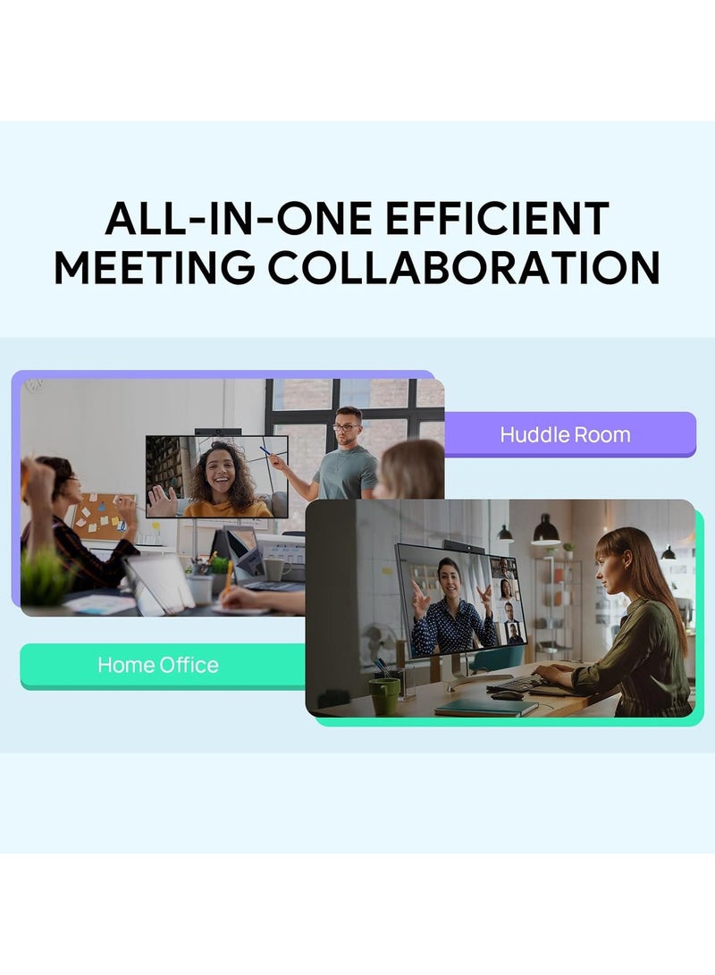 Yealink MeetingBar A10 Conference Room Webcam 4K 120° Wide Angle Camera with Android OS, Video Conferencing System with Microphone and Speaker, AI Speaker Tracking, Auto Framing, Teams Zoom Certified - Image 5