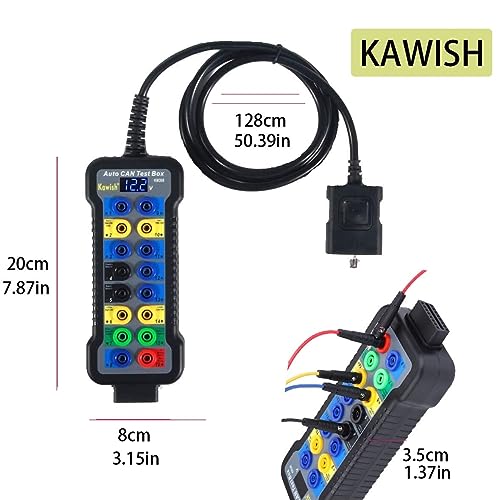 KAWISH OBD2 Breakout Box Auto OBDII Protocol Detector 16-Pin CAN Bus Test Breakout Box with LCD Display for OBDII Protocol Communication Detection/ECU Tool - Image 2