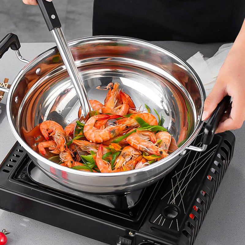 1 Set Stainless Steel Steamer Cooking Pan Steaming Cookware Food Steamer Cooking Pot - Image 4