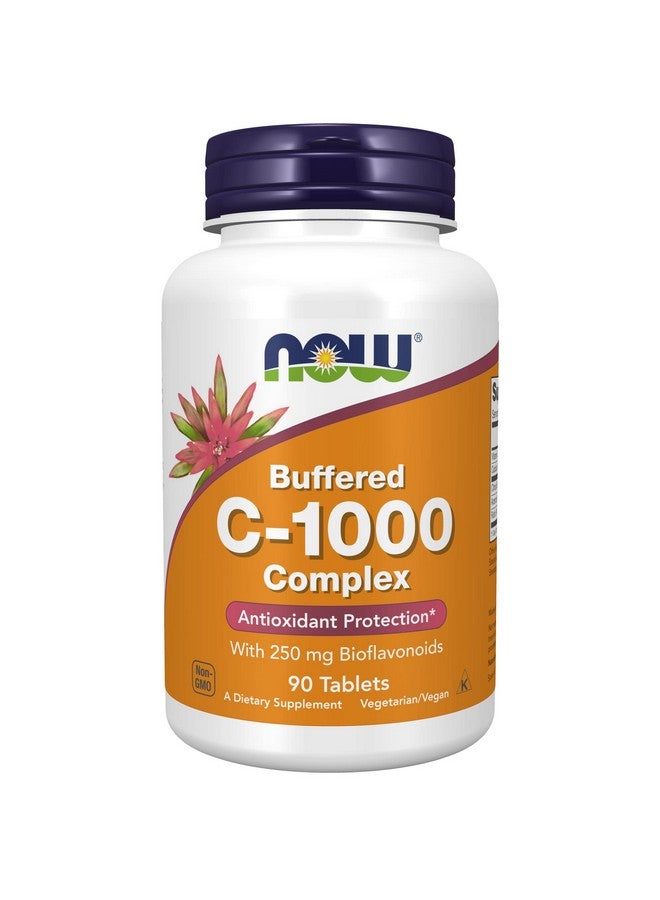 now Supplements Vitamin C1000 Complex With 250 Mg Of Bioflavonoids Buffered Antioxidant Protection* 90 Tablets - Image 1