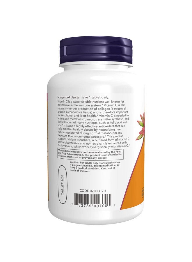 now Supplements Vitamin C1000 Complex With 250 Mg Of Bioflavonoids Buffered Antioxidant Protection* 90 Tablets - Image 4