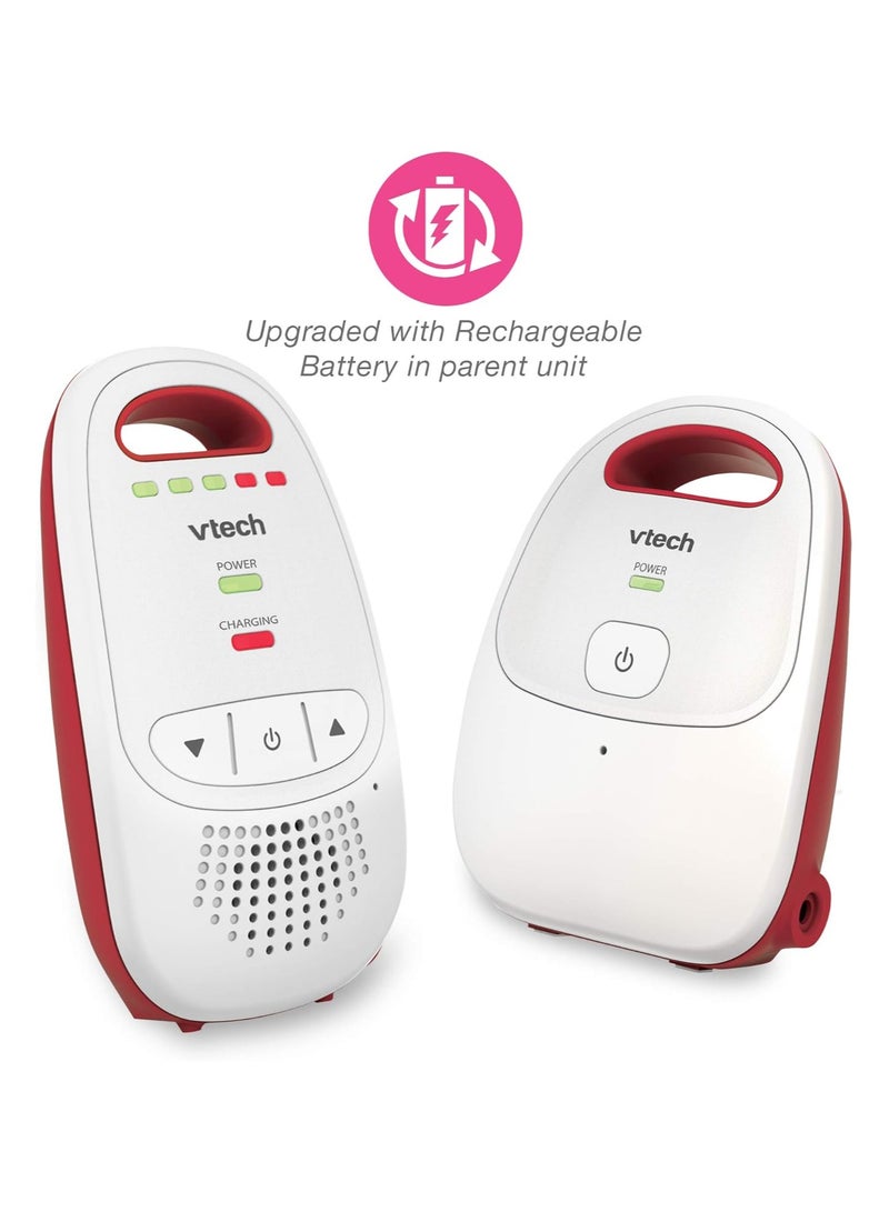 VTech Baby BM1000 Digital Audio Baby Monitor, White/Red - Image 2