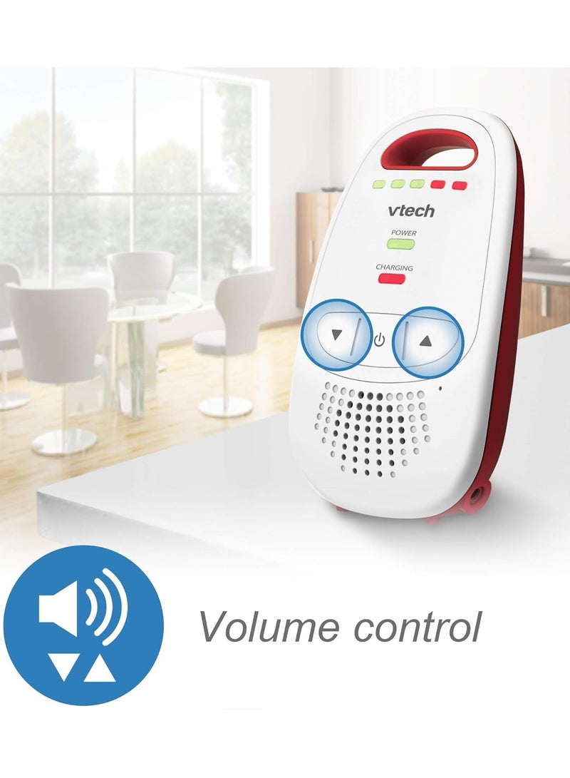 VTech Baby BM1000 Digital Audio Baby Monitor, White/Red - Image 5