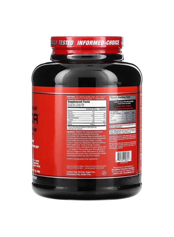 MuscleMeds, Carnivor, Bioengineered Beef Protein Isolate, Cinnamon Toast Cereal, 3.7 lbs (1,680 g) - Image 2