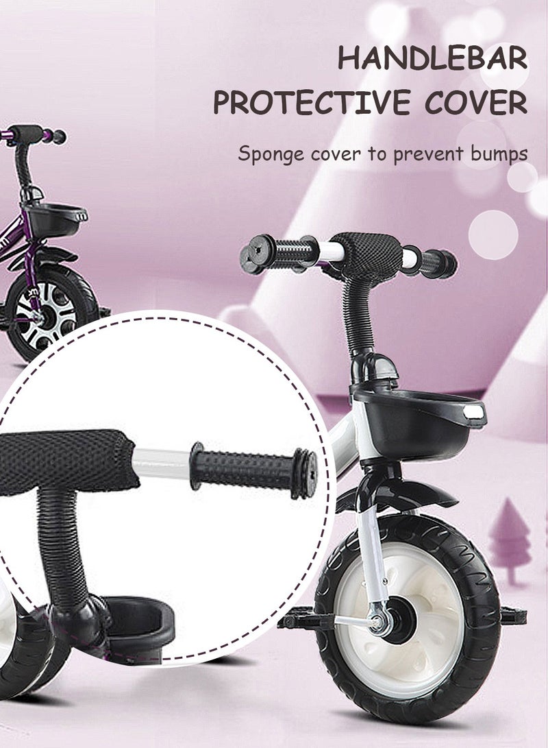 MaBaby دراجات ثلاثية للأطفال، مع سلة تخزين، مقعد قابل للتعديل ودواسات، دراجة للأطفال من 1-6 سنوات للأولاد والبنات، دراجة توازن للمتعة الداخلية والخارجية - Image 2