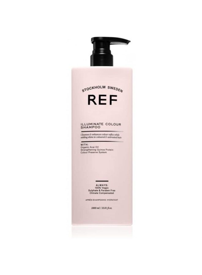 REF. Reference of Sweden REF Champú Illuminate Colour Shampoo 1000ml Strengthening Shampoo for Use on Colour-Treated and Natural Hair Contains Organic Acai Oil and Quinoa Protein 33.81 Fl Oz - Image 4
