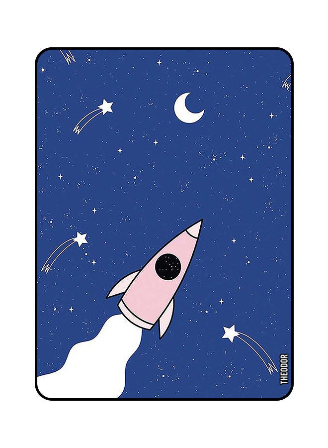 Theodor Protective Flip Case Cover For SAMSUNG GALAXY S6 LITE 2022 Rocket Launch to Moon - Image 1