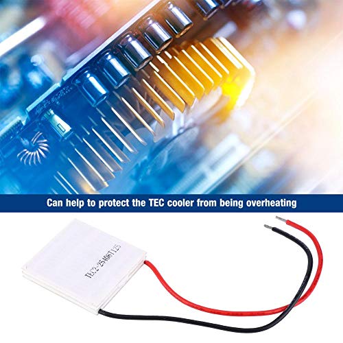 Thincol TEC2-25408 Refrigeration Sheet, 40mm x 40mm x 6mm DC 12 Volt 8A Thermoelectric Cooler Cooling Peltier Plate Module, Max Temp Difference 50 C/122 F Double Layer Heatsink Tablets - Image 4
