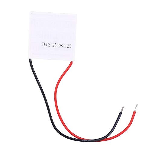 Thincol TEC2-25408 Refrigeration Sheet, 40mm x 40mm x 6mm DC 12 Volt 8A Thermoelectric Cooler Cooling Peltier Plate Module, Max Temp Difference 50 C/122 F Double Layer Heatsink Tablets - Image 1