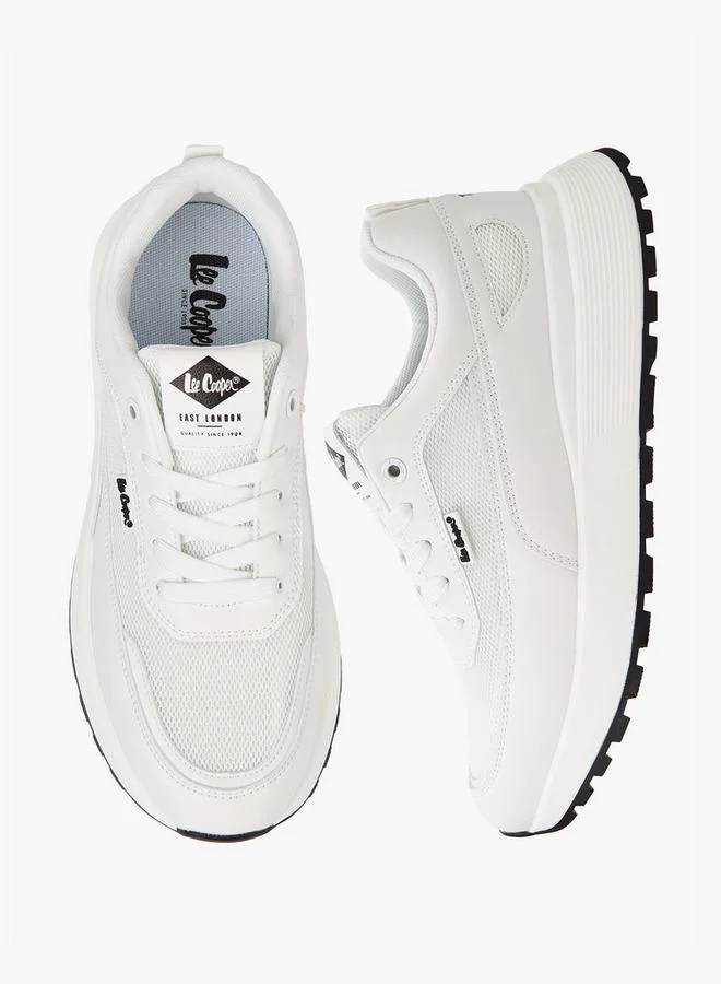 Men's Panelled Lace-Up Sneakers