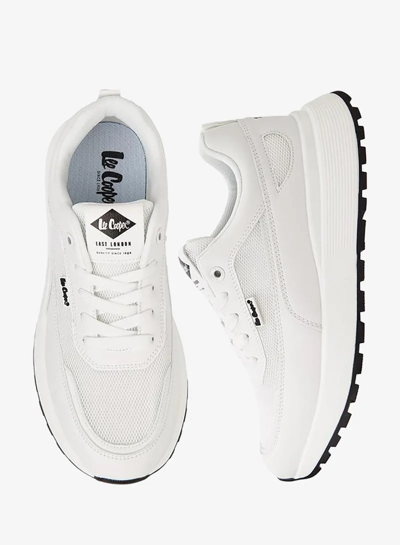 لي كوبر حذاء رياضي رجالي برباط وتفاصيل شبكية