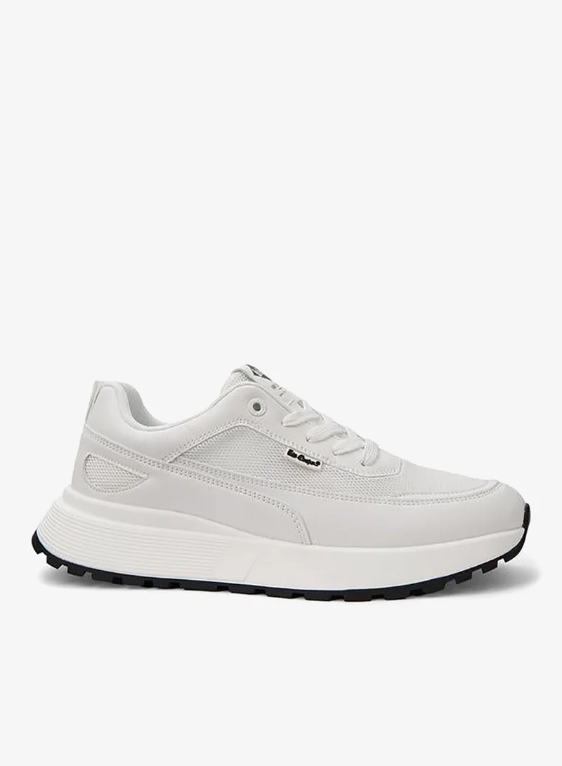 Men's Panelled Lace-Up Sneakers