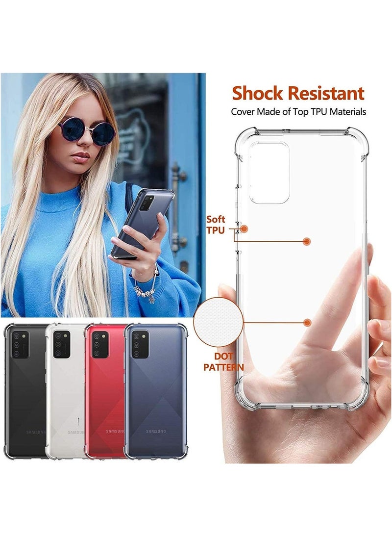 Raxoom Samsung Galaxy A03S Case Cover Protective Shock Absorption Bumper soft Transparent Case (Clear) - Image 4