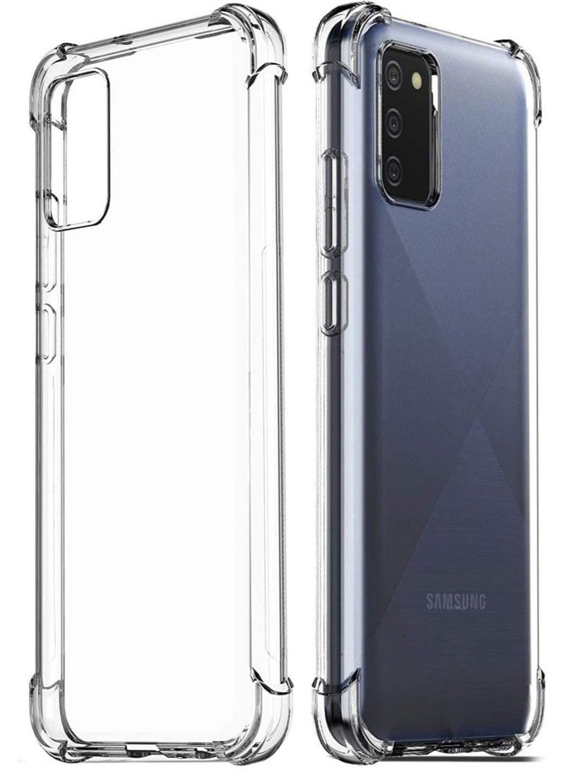 Raxoom Samsung Galaxy A03S Case Cover Protective Shock Absorption Bumper soft Transparent Case (Clear) - Image 1