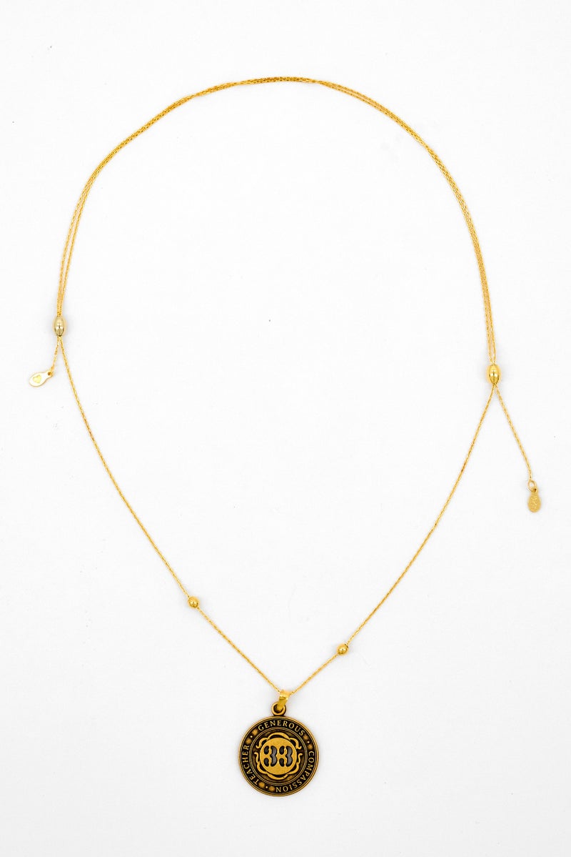 ALEX AND ANI Number 33 Number Expandable Necklace, Gold - Image 2