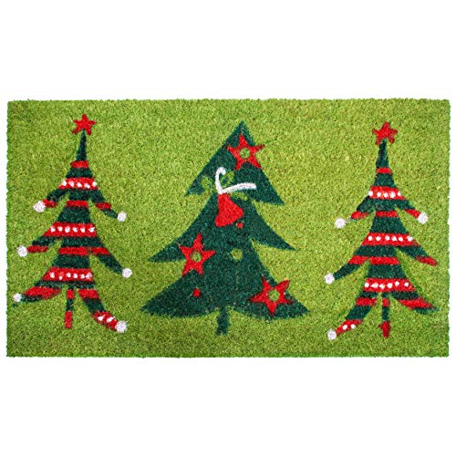 Calloway Mills 120981729 Christmas Trio Doormat, 17" x 29", Multicolor - Image 1