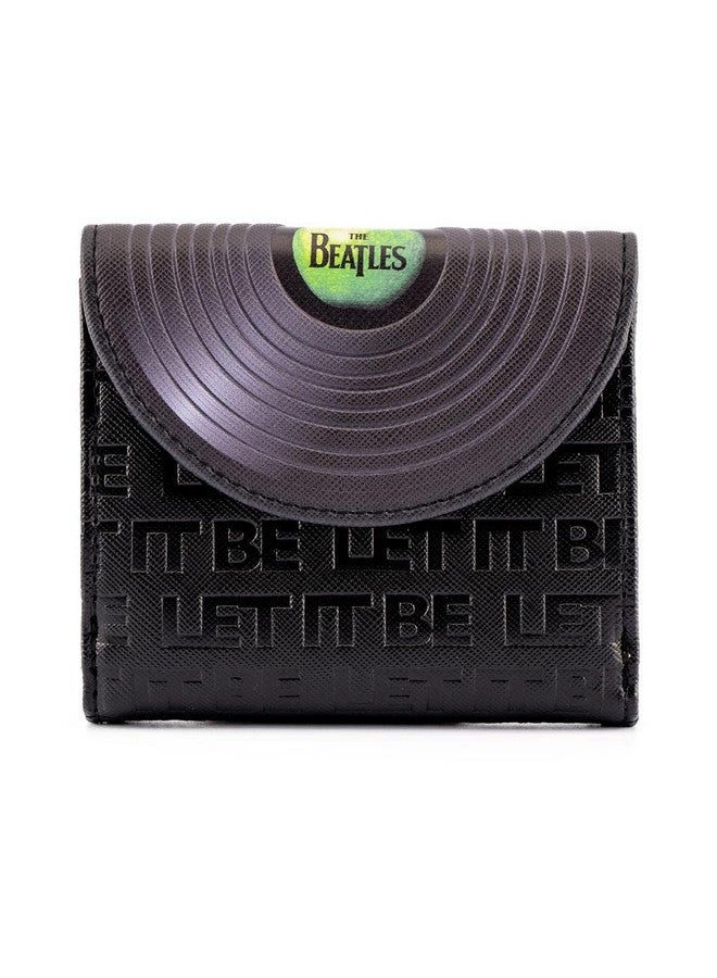 Loungefly The Beatles Let It Be Vinyl Record Faux Leather Wallet - Image 1