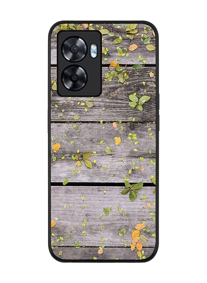Stylizedd Rugged Black edge case for Oppo A77 5G / Oppo A57 5G, Slim fit Soft Case Flexible Cover - Backyard Patio - Image 1
