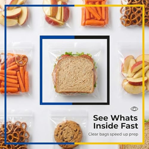Plastimade Sandwich Bags With Fold & Close Top (6.5 in X 5.5) in 200 Count Pack of 4 - Image 5