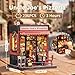 CUTEBEE Book Nook Kit DIY Miniature House Dollhouse Kit for Adults and Teens Booknook Tiny House Pizza Shop Bookshelf Decor 3D Wooden Puzzle Gifts for Family Friends Uncle Joes Pizzeria - Image 4