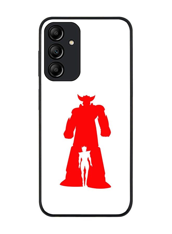 Stylizedd Rugged Black edge case for Samsung Galaxy A15 / A15 5G, Slim fit Soft Case Flexible Anti Drop TPU Gel Thin Cover- Grendizer (White) - Image 1