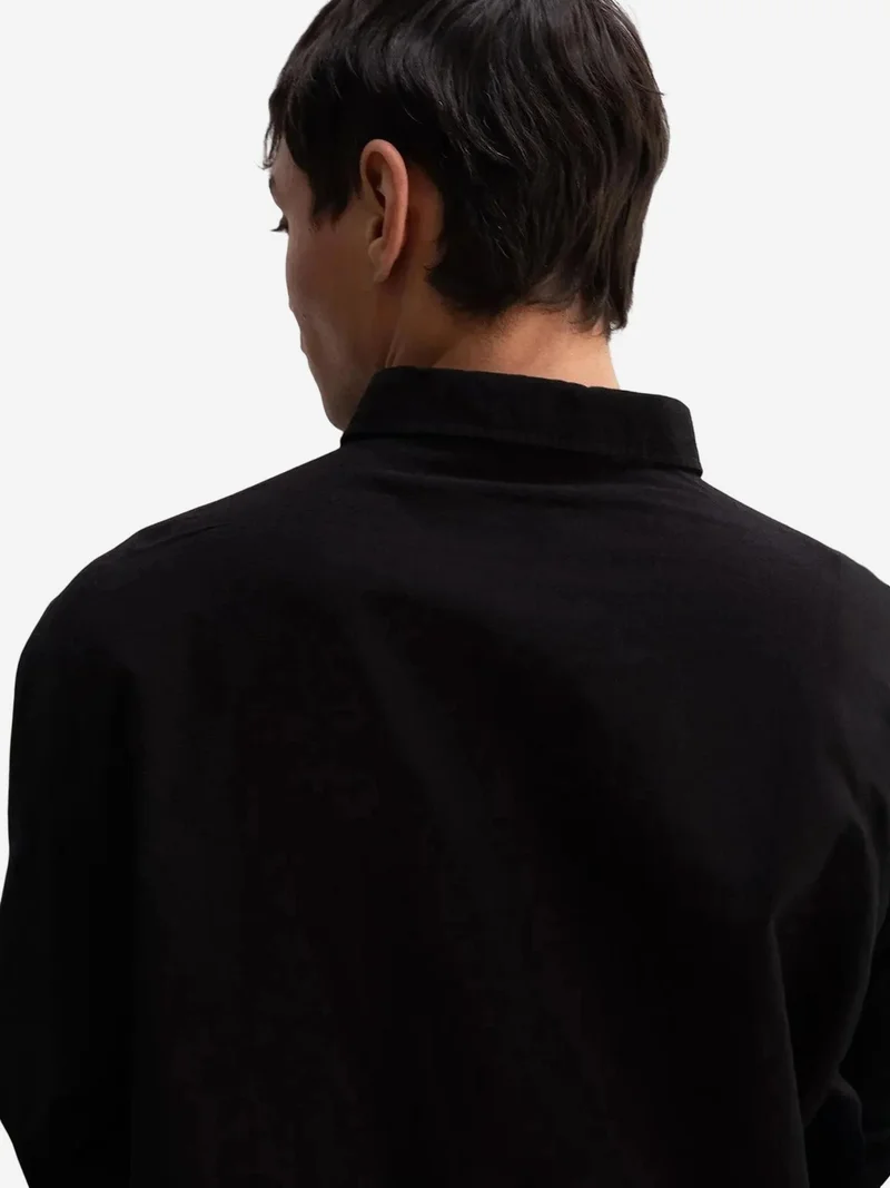 Giesto Black GIESTO Cotton Oversized Button-Up Shirt for Men | Best Price UAE