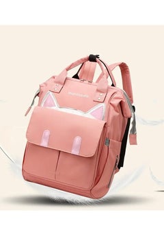 Large Capacity Mommy Backpack - Durable Polyester, Multi-Function Diaper & Youngsters Supplies Organizer with Practical Pockets Pink Color - pzsku/ZB15CE9A9D168E8ECB093Z/45/_/1729774807/2e3a2e4a-a586-4bc8-97ee-3afde650339d