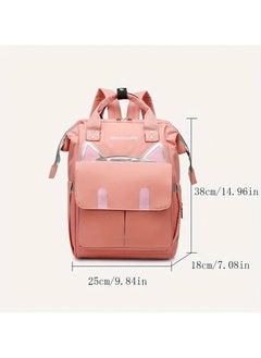 Large Capacity Mommy Backpack - Durable Polyester, Multi-Function Diaper & Youngsters Supplies Organizer with Practical Pockets Pink Color - pzsku/ZB15CE9A9D168E8ECB093Z/45/_/1729774828/10d9621d-3d5a-4883-8f23-9b5530dbeb72