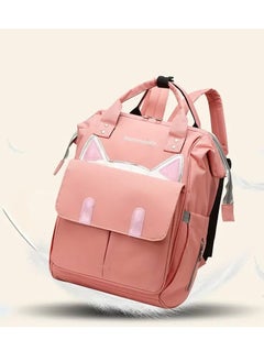 Large Capacity Mommy Backpack - Durable Polyester, Multi-Function Diaper & Youngsters Supplies Organizer with Practical Pockets Pink Color - pzsku/ZB15CE9A9D168E8ECB093Z/45/_/1729774838/5e84133f-e585-48f9-9277-6a618edb21ce