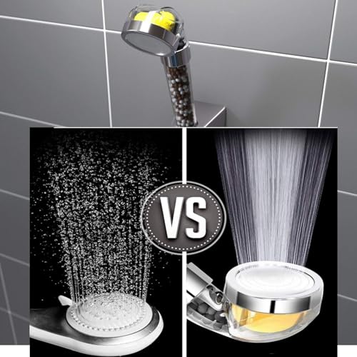 jingewell High Pressure Shower Head, Vitamin C Filter Shower Head, Water Saving Handheld Head Shower Chlorine & Fluoride Filter Helps Dry Skin & Hair Loss (Vitamin C Shower Head) - Image 5