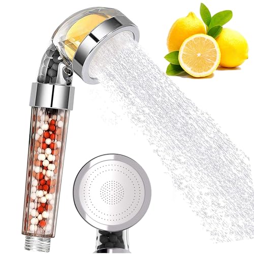 jingewell High Pressure Shower Head, Vitamin C Filter Shower Head, Water Saving Handheld Head Shower Chlorine & Fluoride Filter Helps Dry Skin & Hair Loss (Vitamin C Shower Head) - Image 4