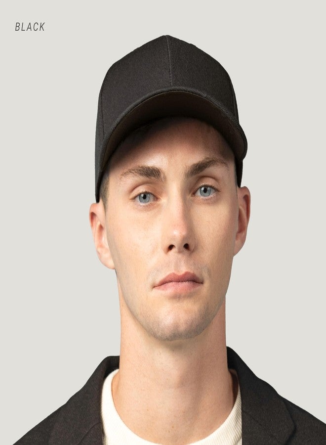 CHOK.LIDS 2 Pack Premium Structured Ball Cap Plain Baseball Caps for Men Women Adjustable Hook and Loop Fastener (Black, 2) - Image 3