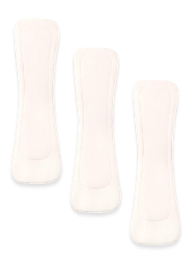 SuperBottoms Dry Feel Pad for Bedwetting Diaper (Pack of 3) |Reusable & Washable Organic Cotton Cloth Diaper Insert With Stay Dry Comfort| Open Style Soaker for Accidental Pees|Size - Big - Image 2