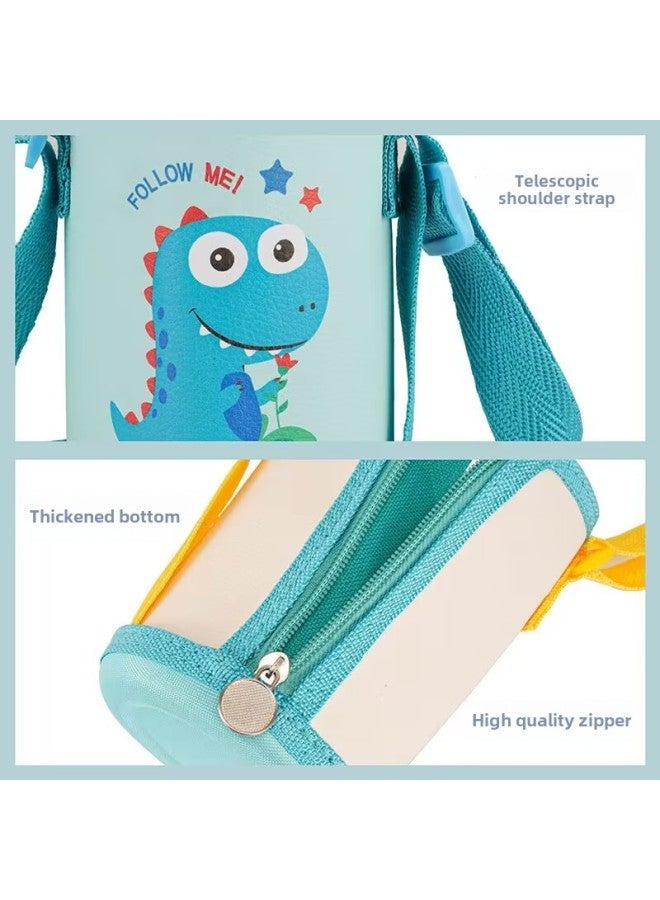 Children's Thermos Cup Cover Universal Thickened Cup Cover Crossbody Portable Rope Anti-fall Protective Cover Insulation Kettle Bag-Color:Thickened And Wear-resistant-orange Lion-Capacity:Default Items - Image 5