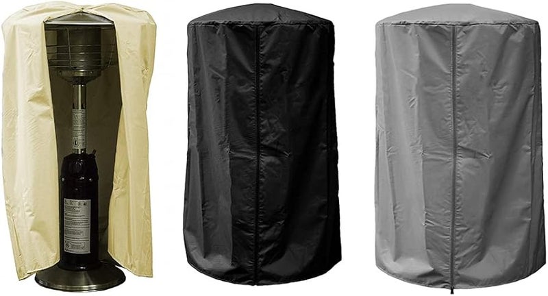 Heavy Duty Waterproof Round Patio Heater Cover In Black - Image 4