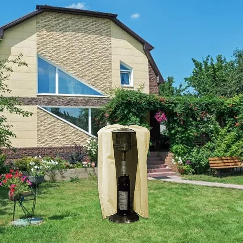 Heavy Duty Waterproof Round Patio Heater Cover In Black - Image 5